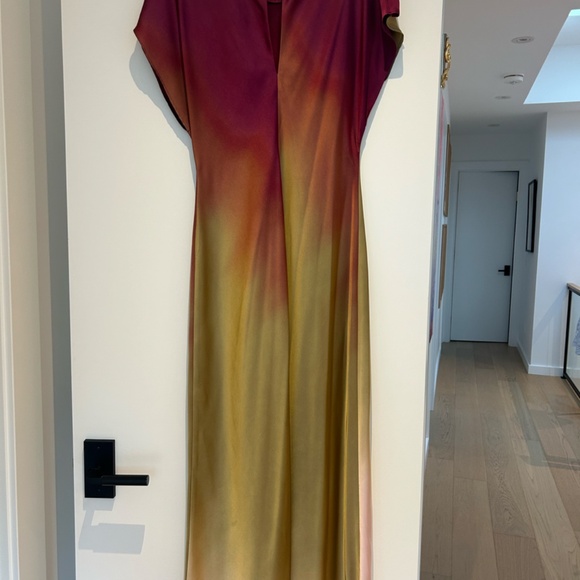 ZARA Multicolour Long Tie-Dye Dress Size XL - Picture 6 of 8